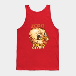 Zero Ducks Given retro art Tank Top